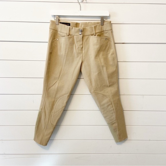 Ariat | Women’s Beige Riding Equestrian Pants with Knee Padding Size 29R - Picture 1 of 12